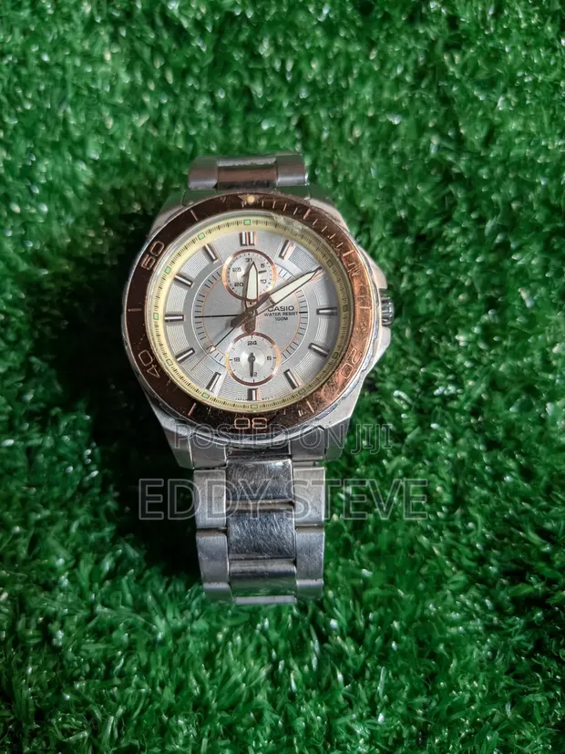 Kayan Kallo na Maza na Casio MTD1077D-7AV na Bakin Karfe - 1