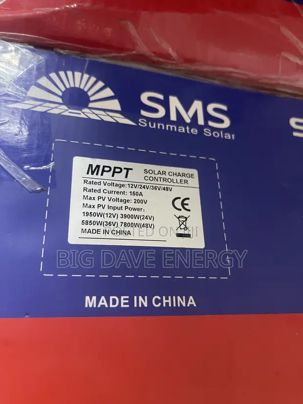 SMS 150A MPPT Charge Controller 12-48V, 200V Max PV - 1