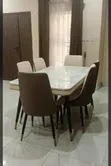 Executive Dining Table Set with 6 Seaters & Marble Top - 1