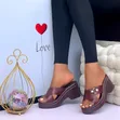Bamboo Wedge Slippers - 2