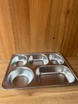 5-Compartment Stainless Steel Dinner Tray - 2