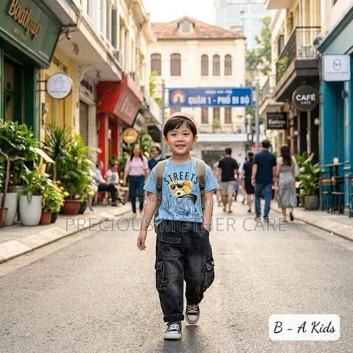 Quality Boy Top and Cargo Jean Set (2 Pieces) - 1