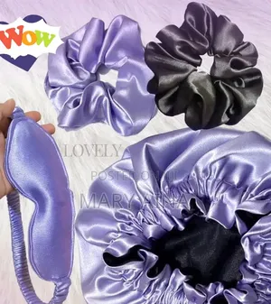 Luxury Satin Hair Bonnet Set - Brand New