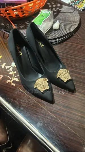 Versace Black Pointed-Toe Stiletto Mules
