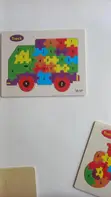 Wooden Tractor Vehicle Jigsaw Puzzle for Kids Learning - 3