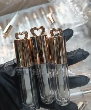 4.5ml LOVE Lip Gloss Tube - Rose Gold, Silver, Pink