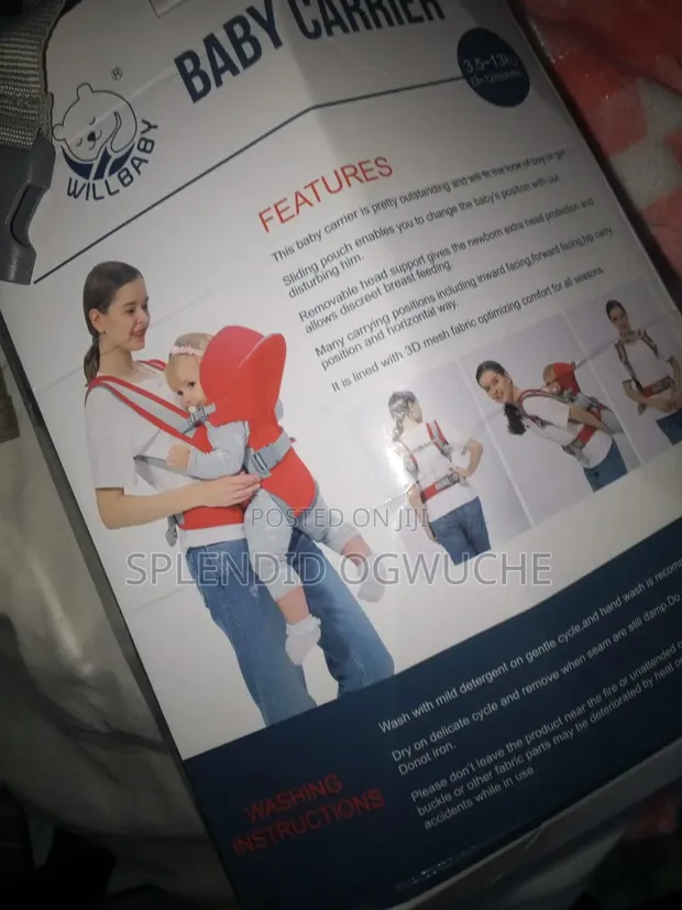 Willybaby Carrier - Red - 1