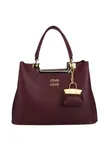 Elegant Structured Burgundy Top-Handle Handbag - 2