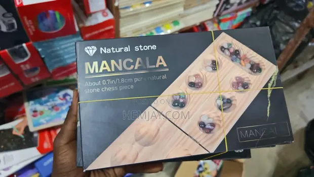 Quality Natural Stone Mancala Board Game - 1