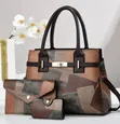 Stylish 3-in-1 Patchwork Handbag Set - 2