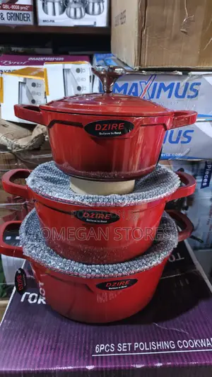 Dzire Cast Aluminum Cookware Set (20/24/28cm)