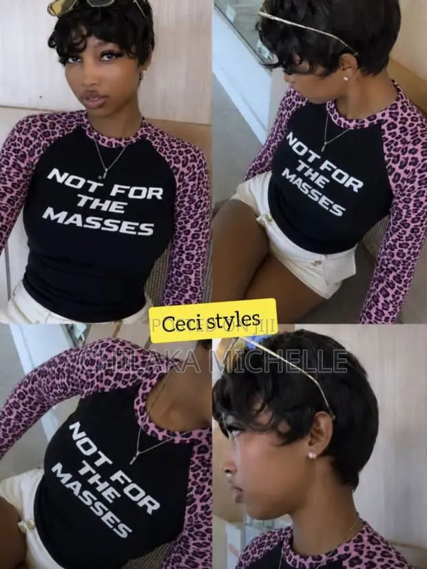 Pink Leopard Print "Not for the Masses" Long Sleeve Top - 1