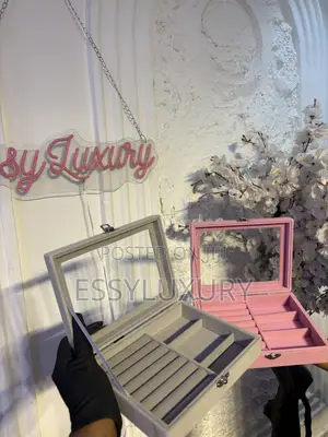 LR Jewelry Organizer - Pink/Gray
