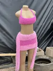 Handmade Crochet Dress - Pink/Purple - 2