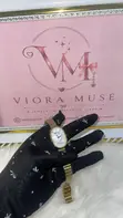 Unique Gold Stainless Steel Women's Watch - 1