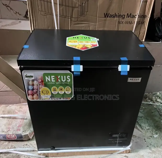 Nexus Inverter Chest Freezer - Sleek Black - 1