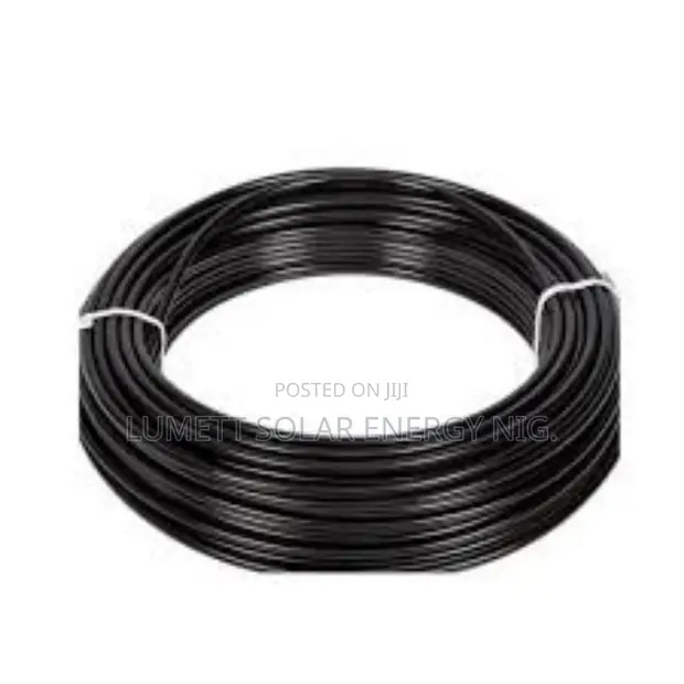 Galaxy Solar PV DC Cable 2 Core x 4mm, 100m Roll, Black - 1
