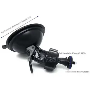 Car Video Recorder Suction Cup Mount Bracket with Ball Head