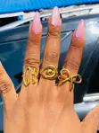Stainless Steel Knuckle Ring Sets - 4