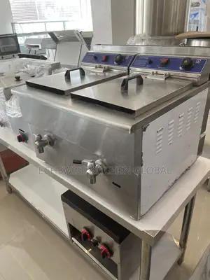 Brand New 18L Double Basket Electric Fryer with Tap