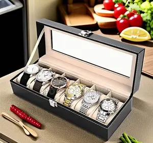 Ox PU Leather Watch Storage Box