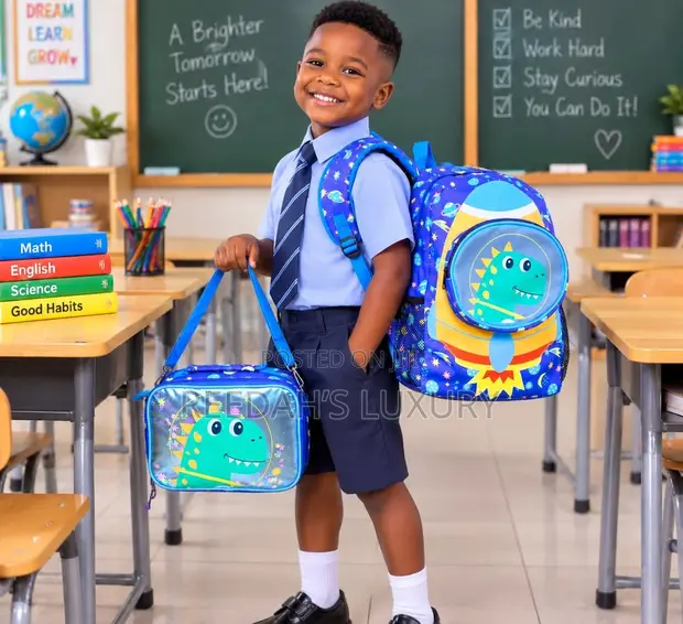 Luxury 2-in-1 Children's School Set (12-inch Bag & Lunch Bag) - 1