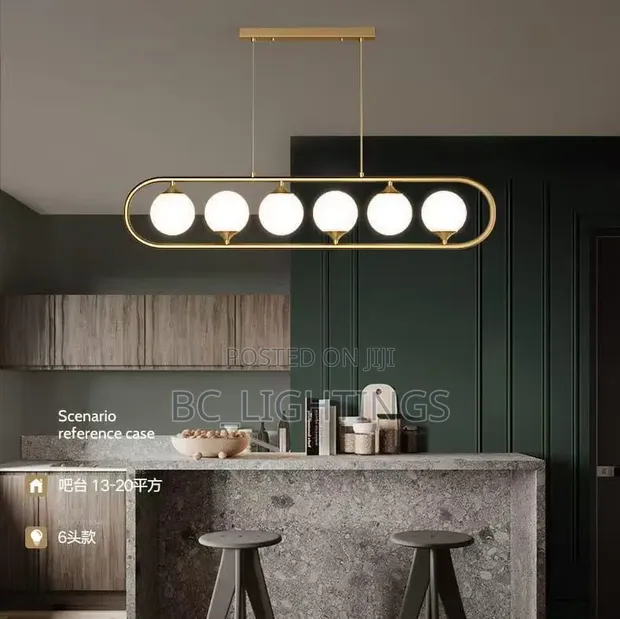 Glass Ball Chandelier for Dining Table, Restaurant, Kitchen - 1