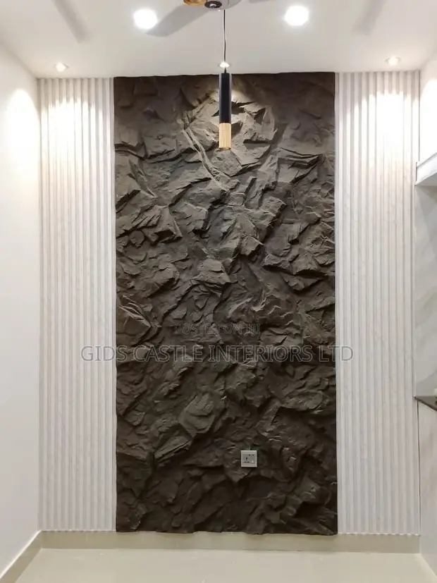 Luxury 3D Stone-Textured Wall Panel - 1