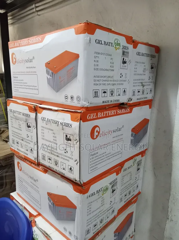200Ah Felicity 12V GEL Battery - Latest Model - 1