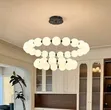 Round Chandelier Modern White LED for Living Room - 2