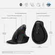 HP 920 Ergonomic Vertical Wireless Mouse - 3