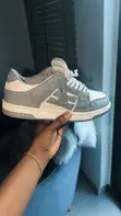 Amiri Sneakers Na Hannu - Fari Deri Mai Hannun Zare - 2