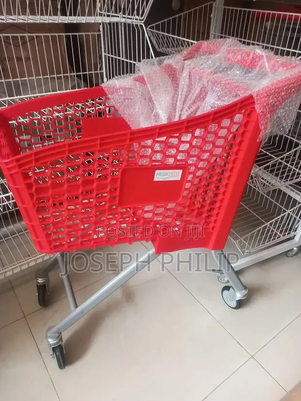 Brand New Plastic Trolley Basket - 1