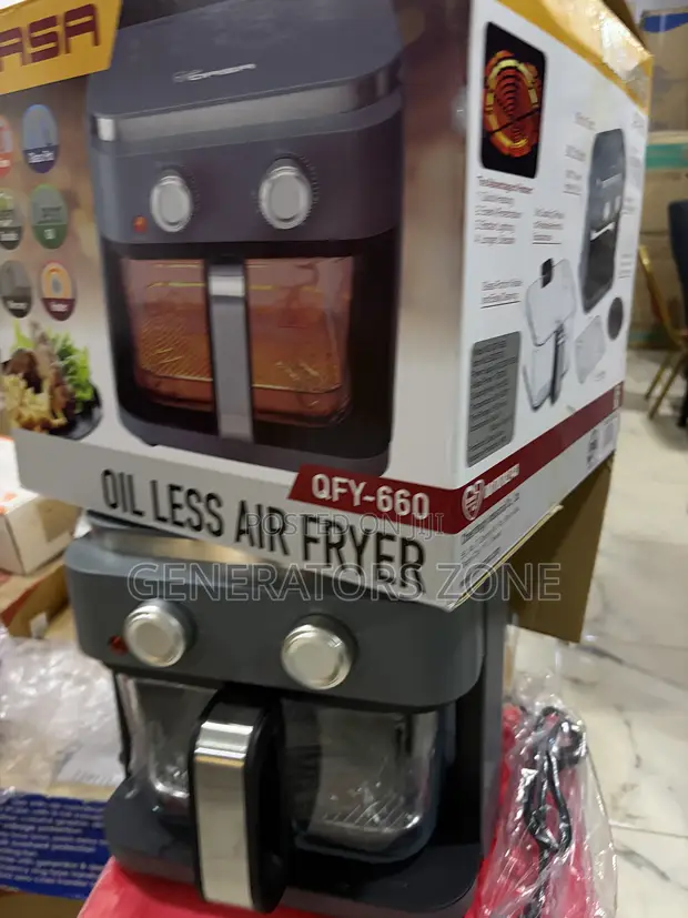 Qasa QFY-660 Transparent Glass Air Fryer - 1
