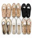 Ladies Soft Ballet Mesh Flats - Floral & Plain - 3