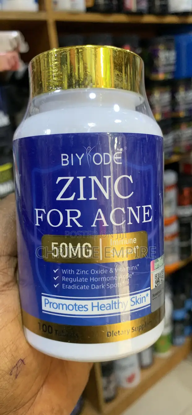 Biyode Zinc don Kuraje (50mg) - Abincin Kariyar Lafiya - 1