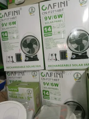 14" Cafini Fan Mai Sake Yin wuta da Rana tare da Fitilu 2