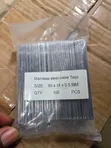 89 x 19 x 0.5mm Stainless Steel Cable Tags - 1