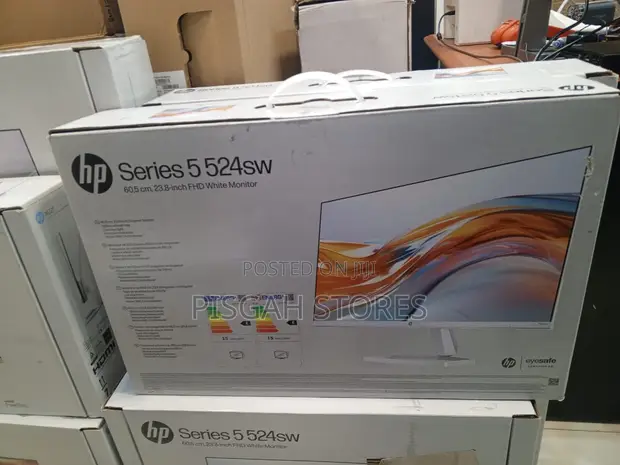 HP Series 5 524sw 23.8 Inch FHD White Monitor - 1
