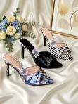 Stilton Stiletto Shoes - Silver - 4