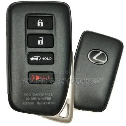 Lexus 4-Button Smart Key Fob Remote Shell - 1