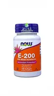 NOW E-200 Vitamin E with Mixed Tocopherols, 200 IU, 100 Softgels - 3