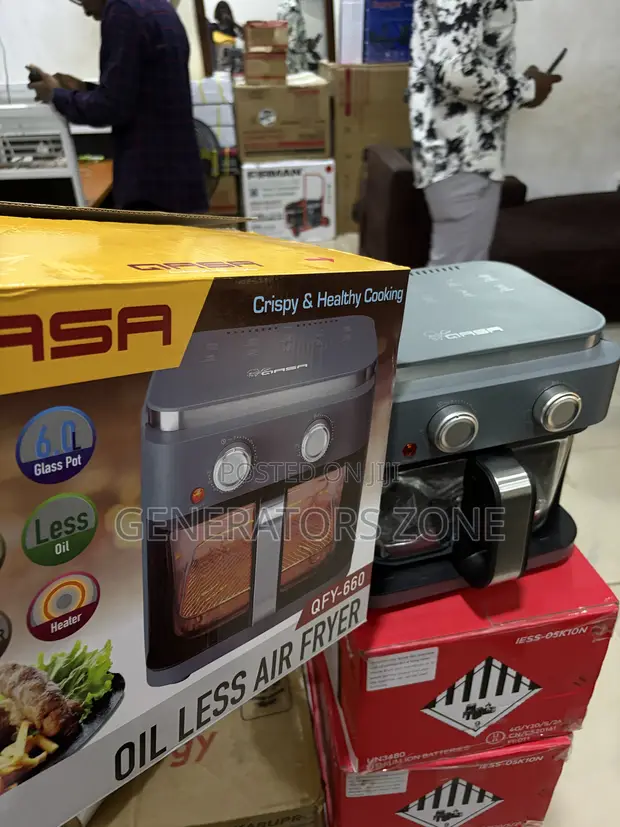 Qasa 6L Air Fryer with 360° Visibility - 1