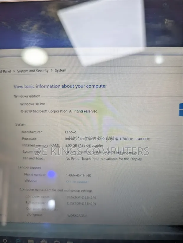 Lenovo Z50-70 Laptop 8GB RAM, Intel Core i5, 320GB SSHD - 1
