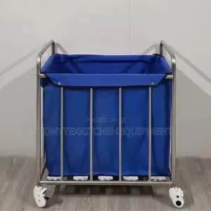 Hospital Laundry Trolley Cart - Heavy-Duty Commercial