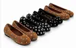 Ladies Studded Ballet Flats - Black - 1