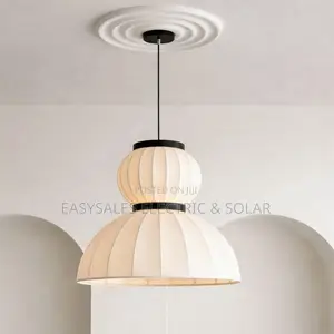 2025 Japanese Wabi Sabi Silk LED Pendant Light