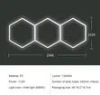3 Set Hexagon LED Lights - Modern Wall Lighting - 2