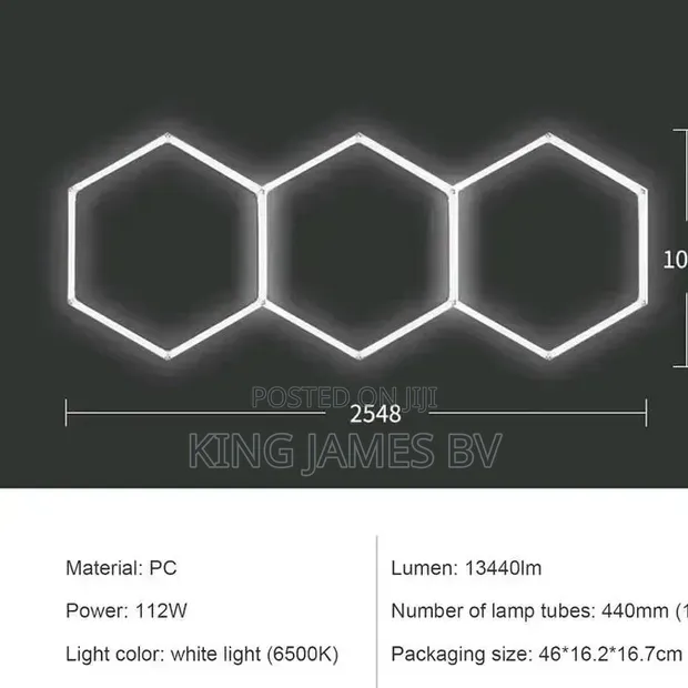 3 Set Hexagon LED Light - Hasken Yanayi - 1