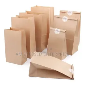 Brown Kraft Bag (No Handle/Rope)